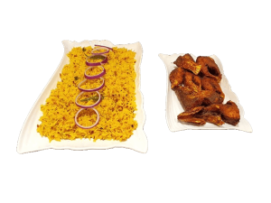 Frozen Platter - Bhuna Khichuri With Hilsha Fry & Beguni