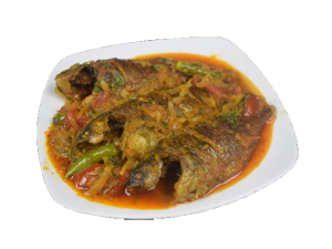 Frozen Platter - Plain Rice With Koi Fish Vuna & Usta Chingri