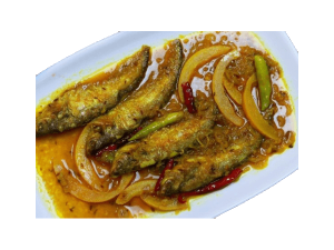 Rohu Fish Curry With Satkora